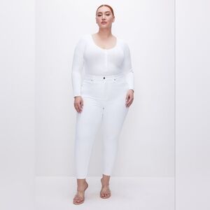 Good American High Rise White Jeans size 18